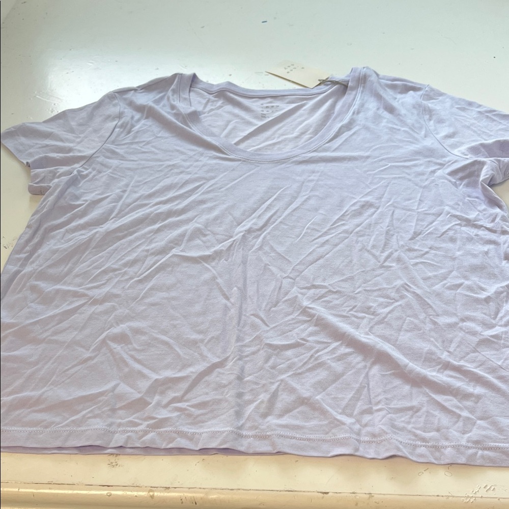 A New Day XXL Purple Short Sleeve Crewneck Basic T Shirt